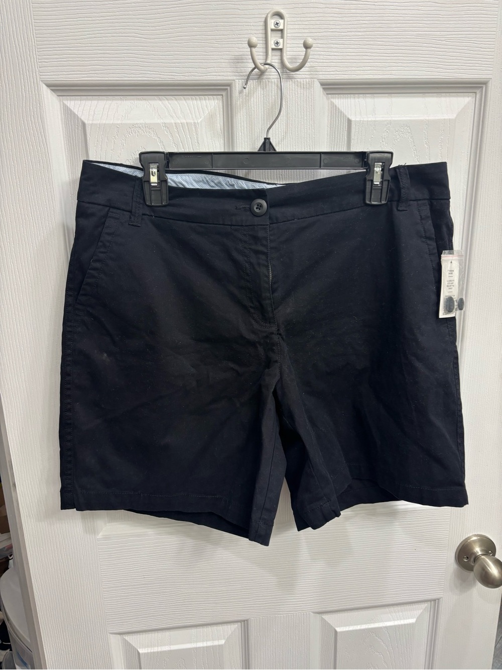 crown & ivy Black Classic Chino Shorts